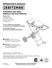 Craftsman 315.CG1150 Manual De Operacións