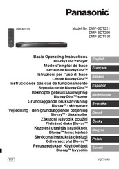 Panasonic DMP-BDT220 Instrucciones Básicas De Funcionamiento