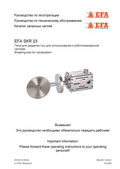 EFA SKR 23 Instrucciones De Funcionamiento Y Mantenimiento