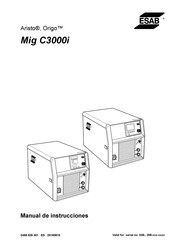 ESAB Aristo Mig C3000i Manual De Instrucciones