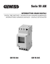 Gewiss GW 96 845 Manual Del Usuario