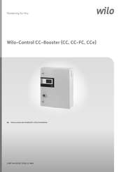 Wilo Control CC-Booster Instrucciones De Instalación Y Funcionamiento