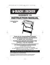 Black and Decker WM125 Manual De Instrucciones