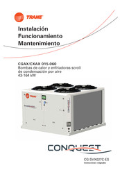 CONQUEST Trane CGAX 030 Instalación Funcionamiento Mantenimiento