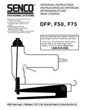 Senco F50 Instrucciones De Operación