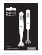 Braun Multiquick 1 Manual De Instrucciones