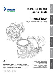 Pentair Ultra-Flow Serie Guía De Usuario