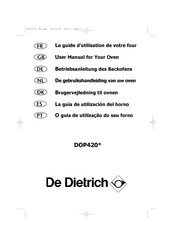De Dietrich DOP420 Serie Guía De Utilización