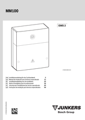 Bosch JUNKERS MM100 Manual De Instalación
