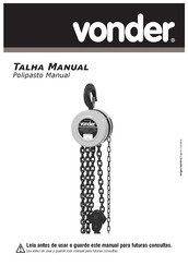 vonder Talha Manual Manual De Instrucciones