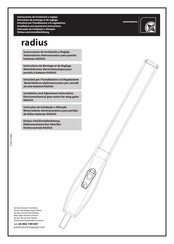 Automatismos Pujol RADIUS Instrucciones De Instalación Y Reglaje