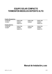 Termicol TA200 UFX Manual De Instalacion Y Uso