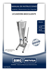 BIMG METVISA LQL.25 Manual De Instrucctiones