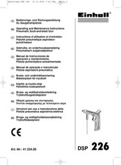 EINHELL DSP 226 Manual De Instrucciones De Operación Y Mantenimiento