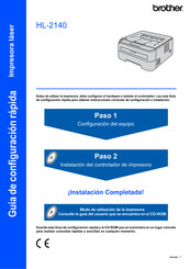 Brother HL-2140 Guía De Configuración Rápida