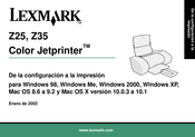 Lexmark Jetprinter Z25 Manual De Instrucciones