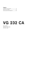 Gaggenau VG 232 CA Instrucciones De Instalación