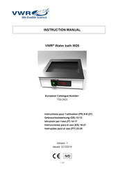 VWR 720-2423 Manual De Instrucciones