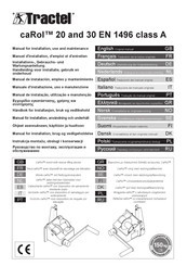 Tractel caRol 20 Manual De Instalación, Empleo Y Mantenimiento