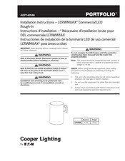 Eaton Cooper Lighting PORTFOLIO LCRWM8AX Instrucciones De Instalación