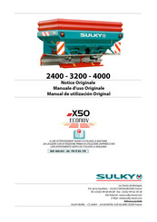 Sulky X50 ECONOV 2400 Manual De Utilización Original