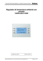 Theben VARIA 826 S KNX Manual Del Usuario