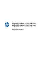 HP Scitex FB700 Guia Del Usuario