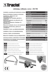 Tractel rollclamp Serie Manual De Instalación, De Utilización Y De Mantenimiento