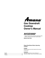 Amana AKGD3060 Serie Manual Del Usuario