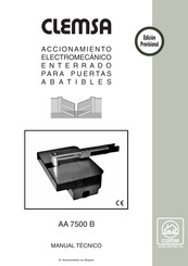 Clemsa AA 7500 B Manual Tecnico