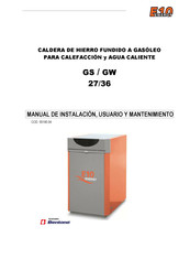 E10 Energy GS 27 Manual De Instalación, Usuario Y Mantenimiento