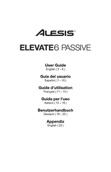 Alesis ELEVATE 6 PASSIVE Guia Del Usuario