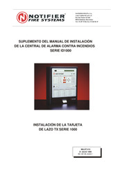Notifier ID1000 Serie Manual De Instalación