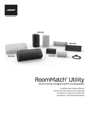 Bose RoomMatch Utility Instrucciones De Instalación Y De Seguridad