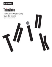 Lenovo ThinkVision X1 61C2 Guia Del Usuario