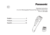 Panasonic ER-GS60 Instrucciones De Funcionamiento