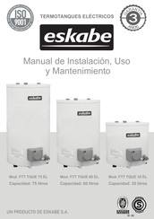 Eskabe FTT TQUE 60 EL Manual De Instalación, Uso Y Mantenimiento