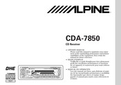 Alpine CDA-7850 Manual De Operación