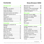 Sony Ericsson G502 Guía Del Usario