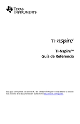 Texas Instruments TI-Nspire Guía De Referencia