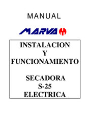 MARVA S-25 Instalación Y Funcionamiento