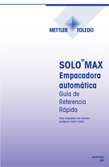 Mettler Toledo SOLO MAX Guía De Referencia Rápida