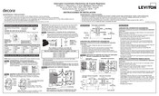 Leviton decora LTB15 Instrucciones De Instalación