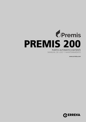 Erreka PREMIS 200 Manual De Uso Y Mantenimiento