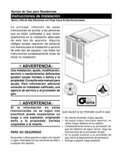 Nordyne L1RA108-16 Serie Instrucciones De Instalación