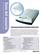 Microtek ScanMaker 9800XL Plus Guia Del Usuario