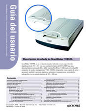 Microtek ScanMaker 1000XL Guia Del Usuario