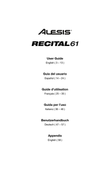 Alesis RECITAL 61 Guía De Usuario