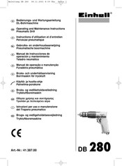 EINHELL DB 280 Manual De Instrucciones De Operación Y Mantenimiento