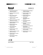 HERKULES H-SB 801 E Manual De Instrucciones Original